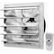 Iliving Silver 1736 CFM 18 in. Gable Mount Smart Remote Shutter Exhaust Fan with Thermostat, Humidistat ILG8SF18VC - alternate 1